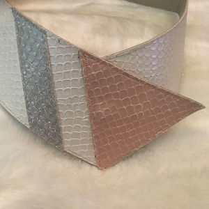 Faux Snake Skin Belt